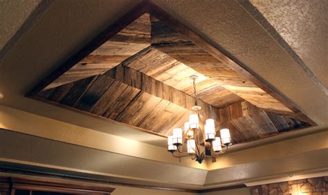 Barnwood Ceiling Eclectic Living Room Oklahoma City By Edmond