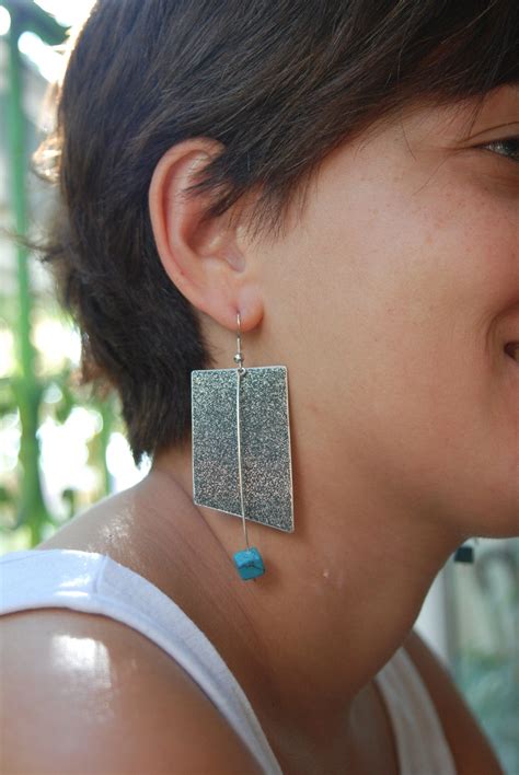 Large Statement Turquoise Women S Earrings Statement Earrings