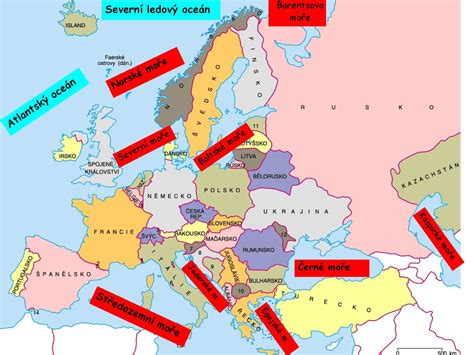 Mapa Evropy Poloostrovy Mapa