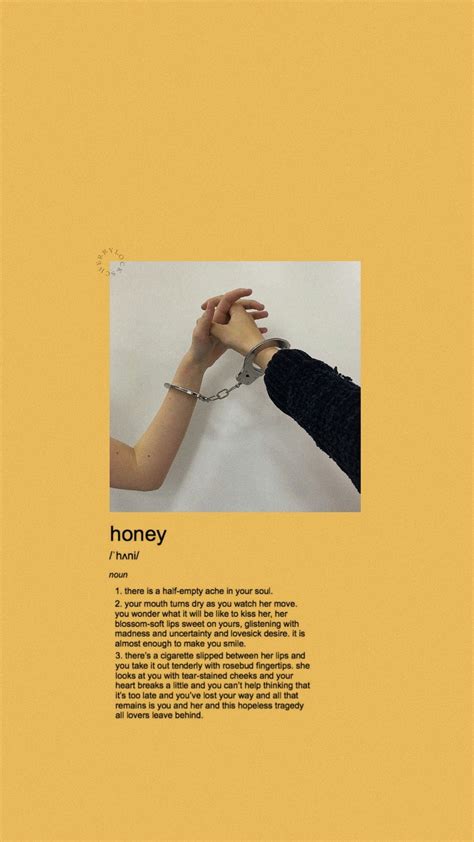 Lockscreen Yellow Honey With Images Aesthetic