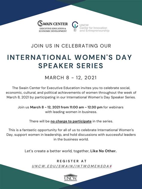 International Womens Day And Speaker Series Harris Whitesell Consulting Llc