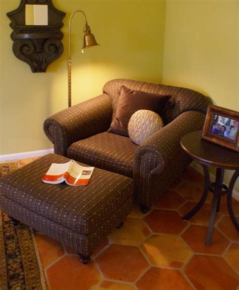 Comfy Chair And Ottoman For Corner Reading Comfortable Living Room