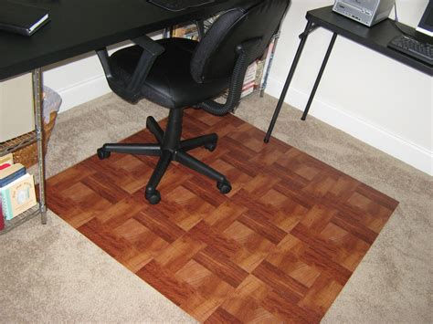 Maybe you would like to learn more about one of these? Fake-It Frugal: DIY "Wooden" Office Chair Mat