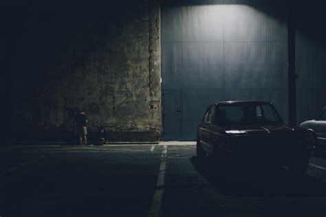 Guys Chilling At Car Meet Too Dark Edit Composition Rphotocritique