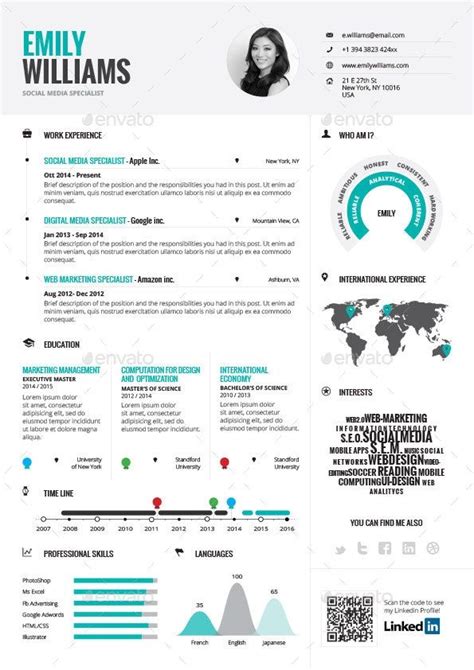 Infographic Resume Vol1 In 2020 Infographic Resume Cv Infographic