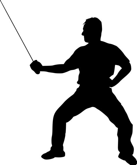 8 Fencing Silhouette (PNG Transparent) | OnlyGFX.com