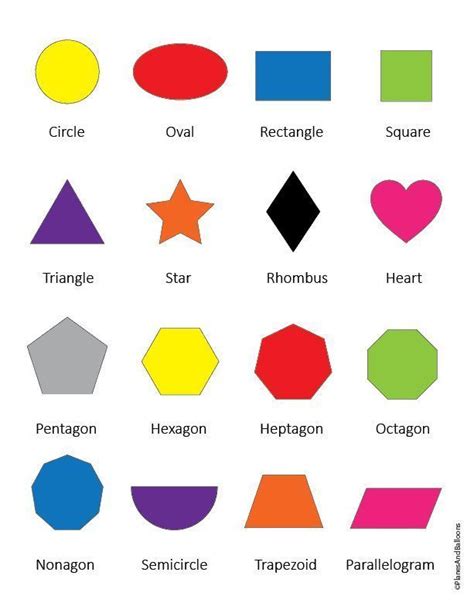Shapes Images Free Printable - Planes & Balloons | Shapes kindergarten
