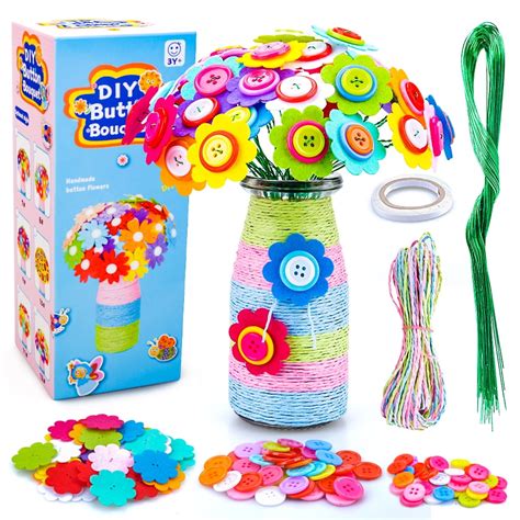 Art Craft Kits Toy For 5 10 Year Old Girls Boys Diy Flower Crafts Kit