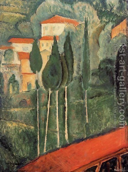 Landscape With Images Modigliani Paintings Amedeo Modigliani