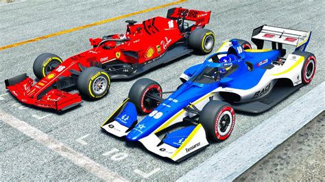 Ferrari F1 2020 Vs Indycar 2020 At Spa Youtube