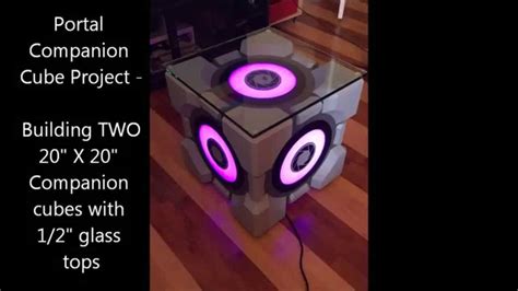Portal 2 Companion Cube Build Project 2 Cubes Youtube