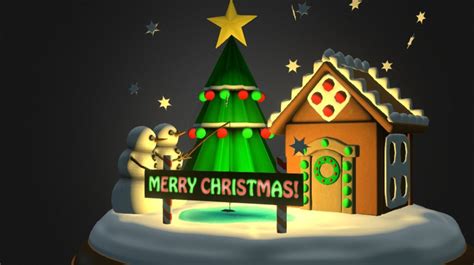 Merry Christmas Download Free 3d Model By Kibblesticks 81a4468