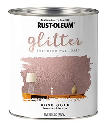 How To Get A Rose Gold Glitter Paint Color For The Wall Impressive