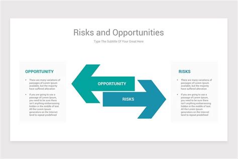Risks And Opportunities Powerpoint Template Powerpoint Templates