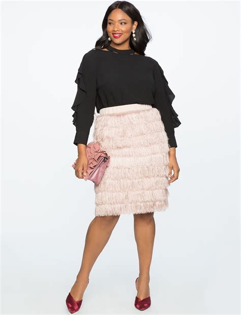 fringed pencil skirt womens pencil skirts plus size skirts summer business attire