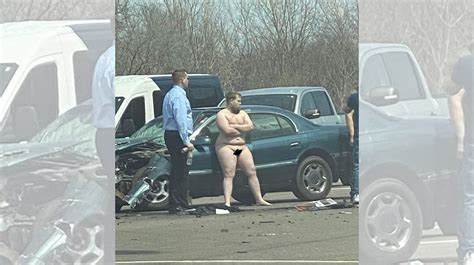 Naked Guy At Car Crash Image Gallery List View Know Your Meme