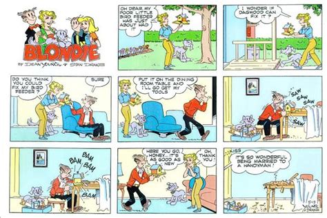 Between Lattes Nostalgia 6 Of The Best Sunday Comic Strips Ever Blondie Comic Comic Strips
