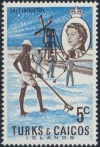 Stamp Salt Industry Turks And Caicos Islands Decimal Currency Mi