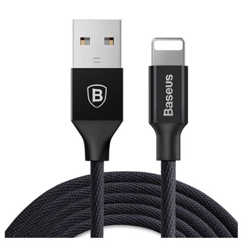 Baseus Yiven Fabric Braided Cable Usb Lightning 18m Black Calyw A01