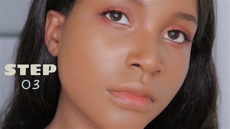 Korean Makeup On Black Skin Step 03 Simple Eyes Makeup ☁️ Youtube
