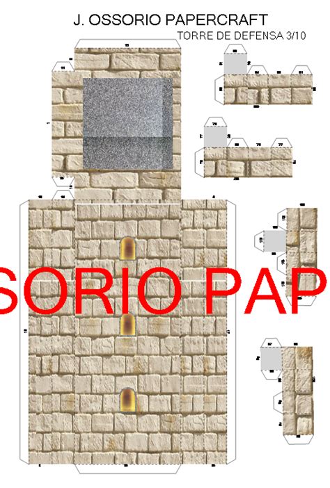 J Ossorio Papercraft Recortables Papercraft Recortable De Una Torre De My Xxx Hot Girl