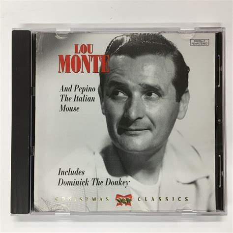 Lou Monte And Pepino The Italian Mouse Cd Christmas Dominick The