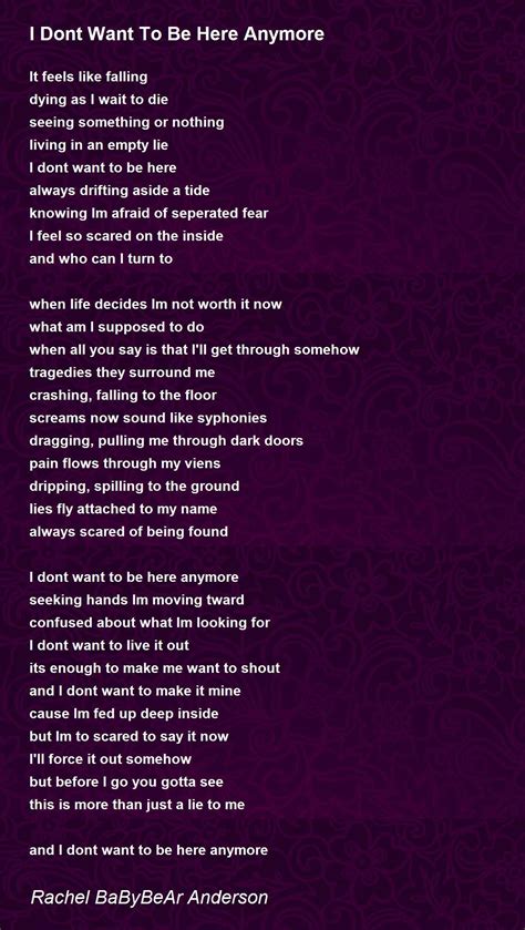 I Dont Wanna Be Me Lyrics