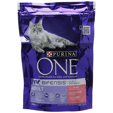 You can then decide if one of them is the right nourishment for your fur buddies. Purina ONE Adult Dry Cat Food Salmon 200g - Case of 6 (1 ...
