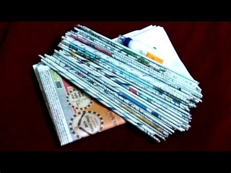These are harmless for our environment. 3 Useful Things You Can Make Using Newspaper/Best Out Of ...