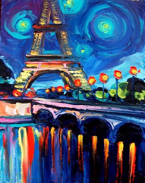 Seine 11x14 Impasto Paris Cityscape Original Oil Painting By Etsy