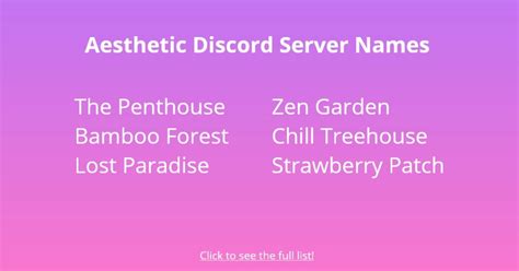 150 Good Cool And Aesthetic Discord Server Names Followchain