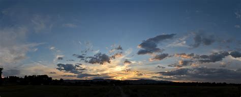 Orange Cirrus Sunset Panoramic Clouds 2012 09 10 Sunsets Colorado