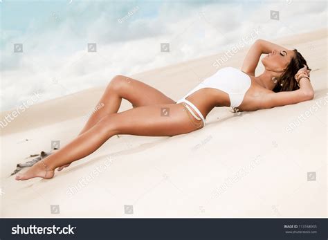Beauty Beach Blue Sky Sand Around Stock Photo Shutterstock