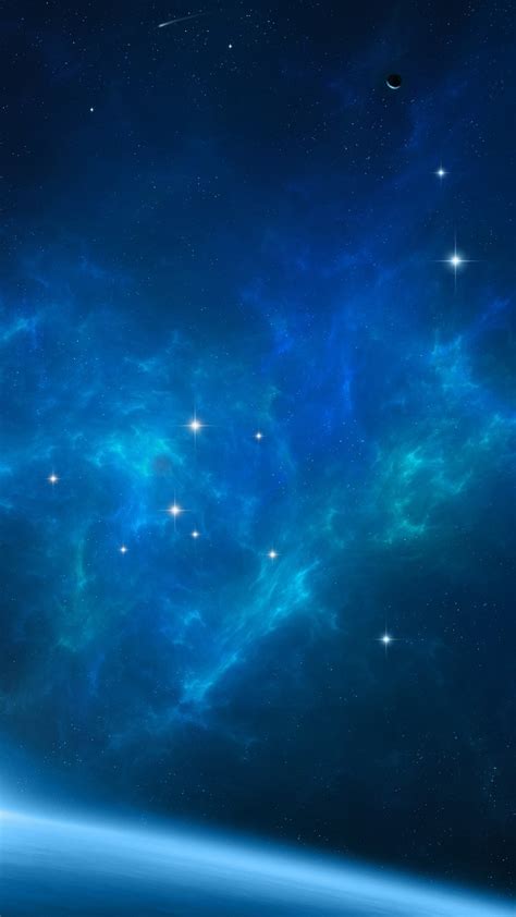 Blue Galaxy Wallpaper Wallpapersafari