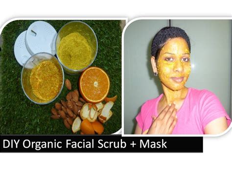 Diy Orange Peel And Almond Facial Scrub And Face Mask 100 Organic
