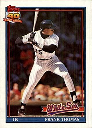 Frank thomas page at the bullpen wiki. Amazon.com: 1991 Topps Baseball Card #79 Frank Thomas ...