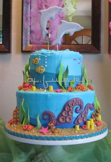 Under The Sea Cake Inspired By Many Of The Under The Sea Themed Cakes And The Octopus On