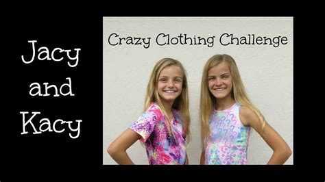 Crazy Clothing Challenge ~ Jacy And Kacy Youtube
