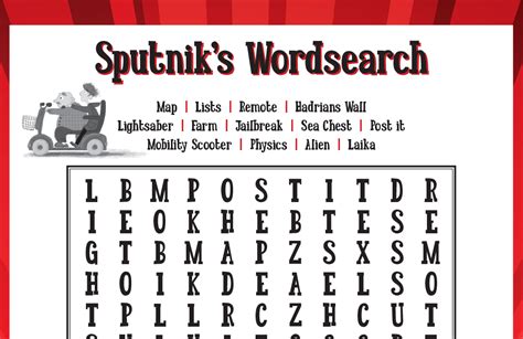Sputnik's guide to life on earth. Sputnik's Guide to Life on Earth Free Wordsearch Download ...