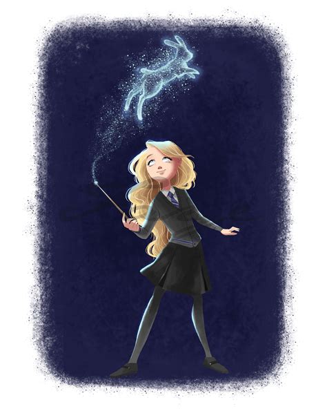 Luna Digital Drawing Harry Lovegood Potter Fan Art Etsy Harry