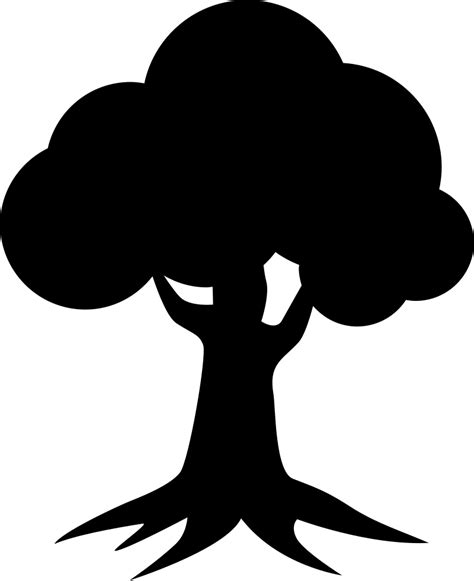 Cartoon Tree Silhouette Png 15 Simple Tree Branch Silhouettes Png