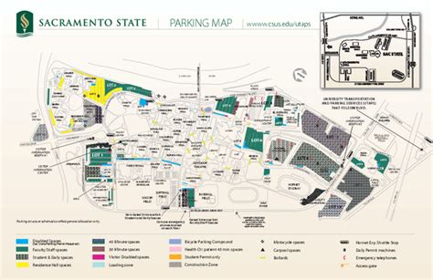 California State University At Sacramento Map Sacramento California