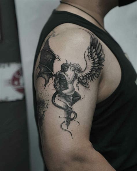 101 Best Half Angel Half Devil Tattoo Ideas That Will Blow Your Mind