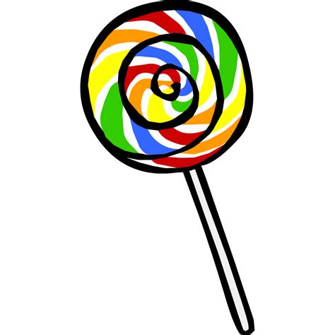 Rainbow Swirl Lollipop Clip Art Image Clipartix