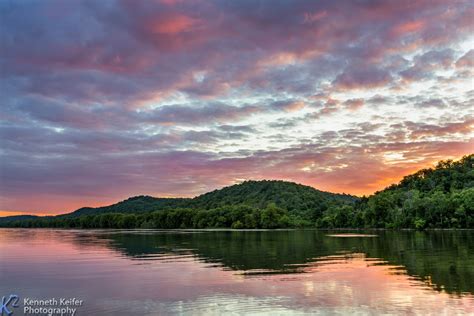 Sunrise And Sunset Gallery Sundown On The Ohio River Scenic Road Trip