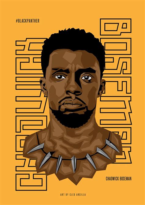 Black Panther Chadwick Boseman On Behance Marvel Posters Marvel Vs