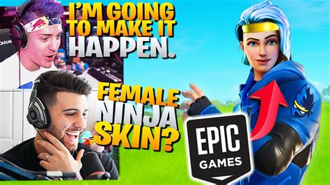 Ninja On Epic Potentially Adding A Female Ninja Skin Fortnite Battle Royale Youtube
