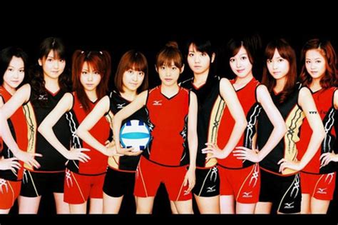日本早安少女组以排球队造型为北京奥运会应援——贯通日本娱乐频道