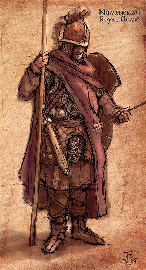 Numenorean Royal Guard By Merlkir On Deviantart Lotr Art Tolkien Art