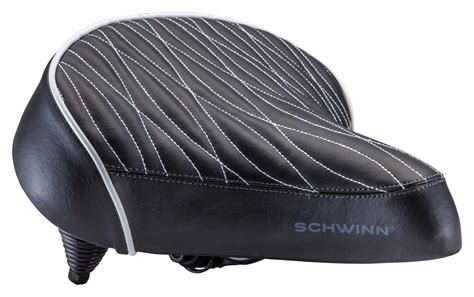 Schwinn Quilted Springer Black Saddle Bike Seat Brickseek